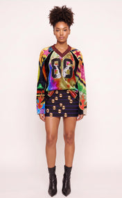 Grafitti Crushed Velvet Jersey