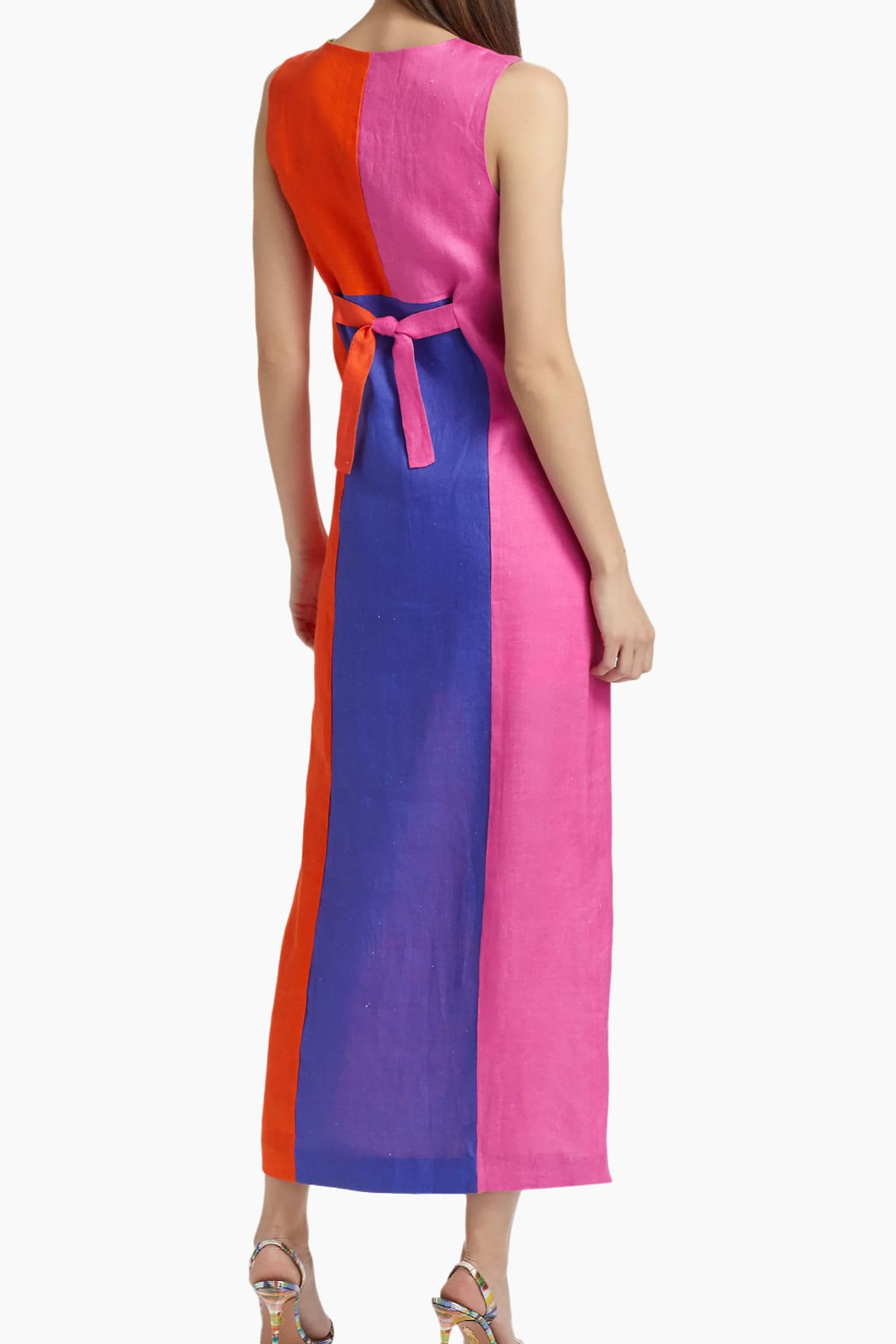 Neon Yellow Linen Maxi Vest