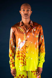 Kiwi Bubbles Button Up