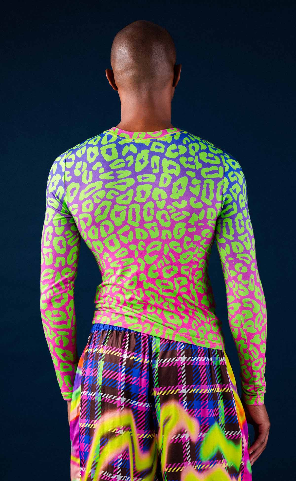 Lime Leopard Ombre Long Sleeve