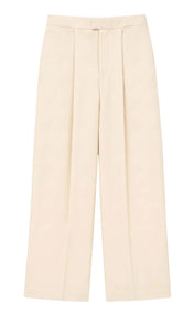 Ivory High Waist Wide Leg Pant