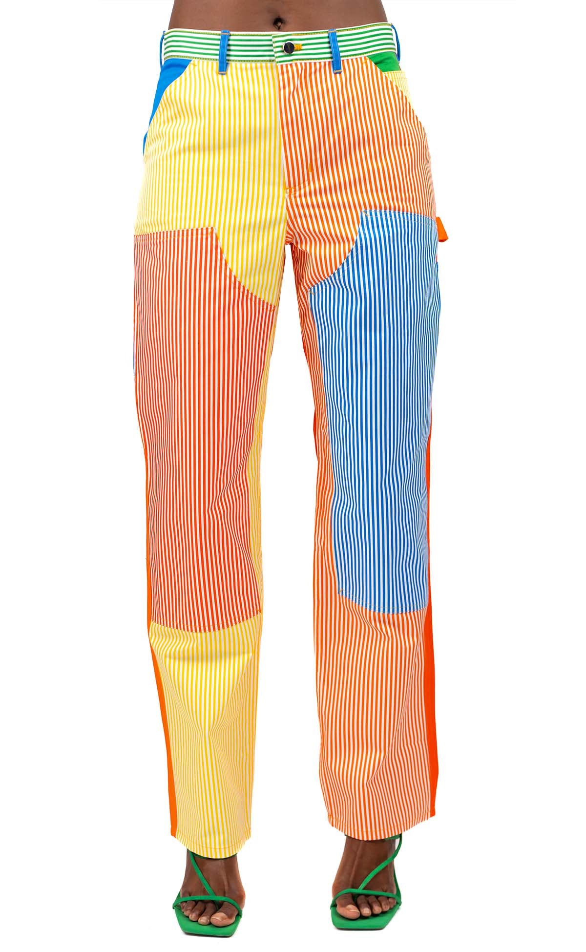 Rainbow Stripe Carpenter Pant