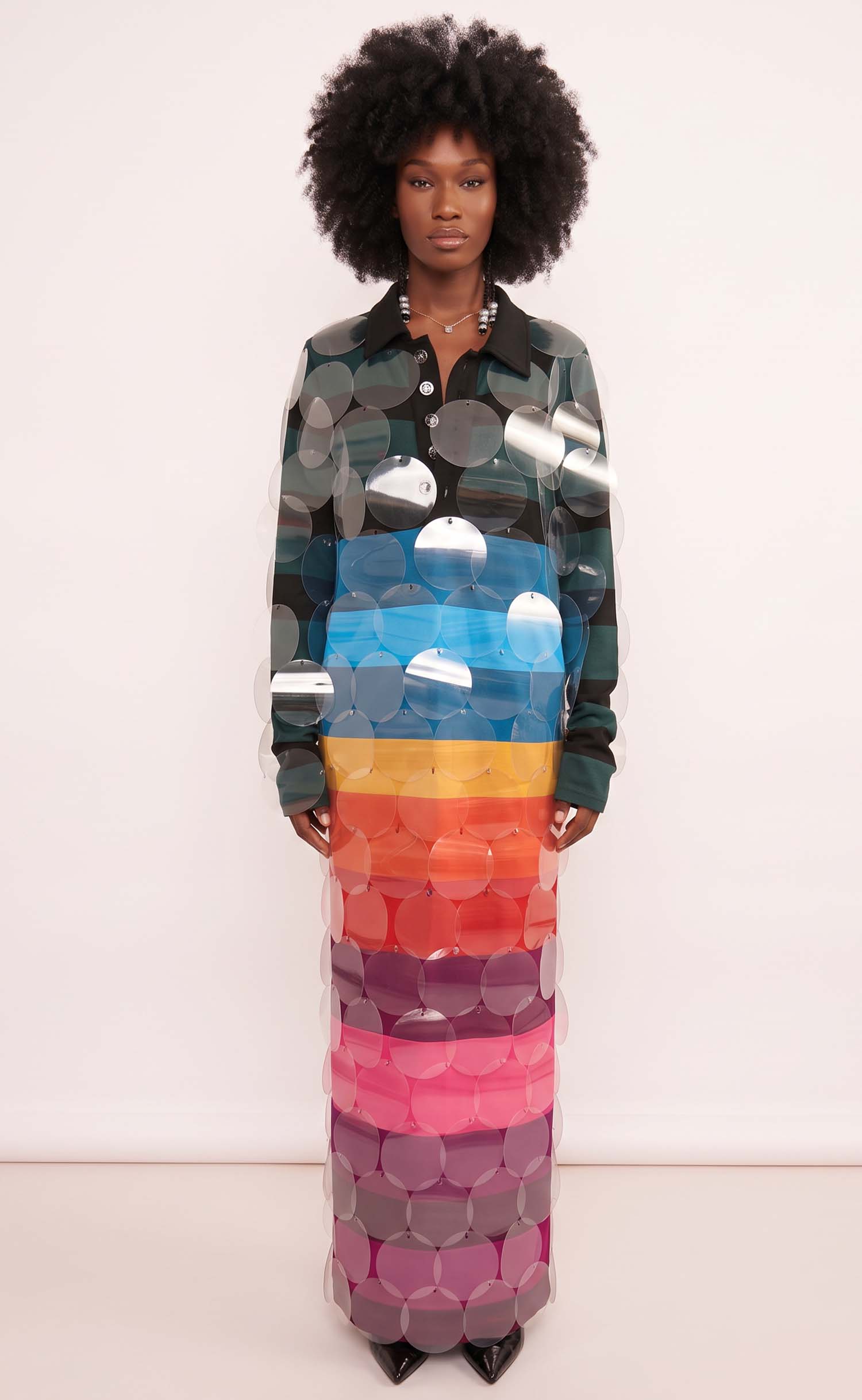 Rainbow Striped Bubbles Maxi Rugby