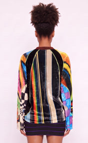 Grafitti Crushed Velvet Jersey