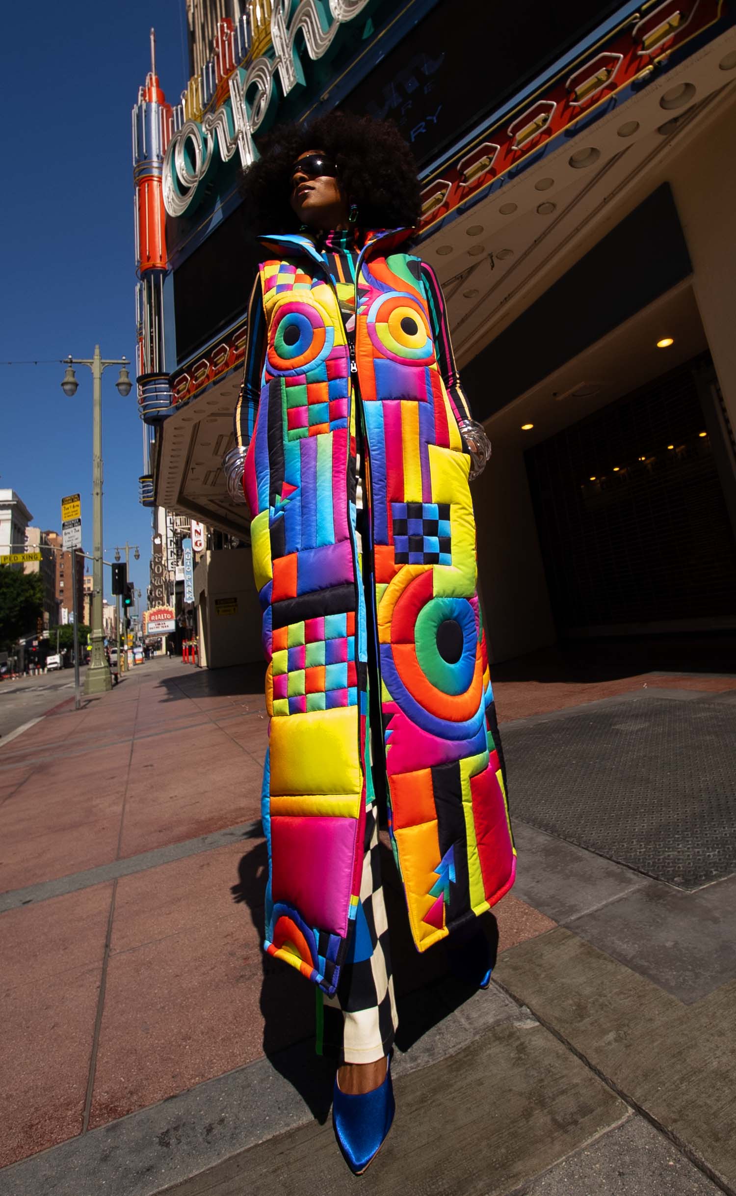 Stained Glass Maxi Puffer Vest