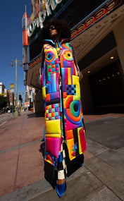 Stained Glass Maxi Puffer Vest