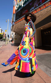 Stained Glass Maxi Puffer Vest