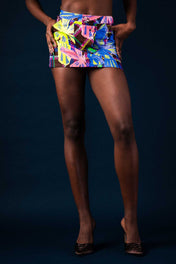 Wildflower Plaid Mini Skirt