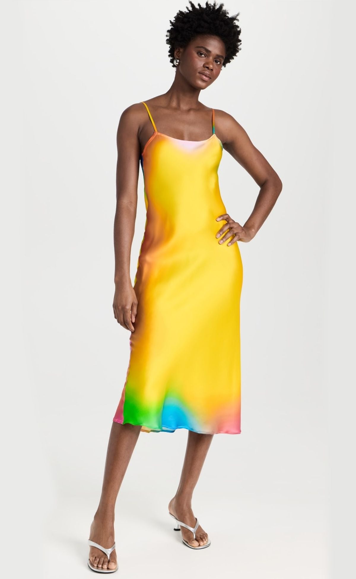 Sunny Days Silk Slip Dress