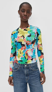 Brite Floral Long Sleeve Tee