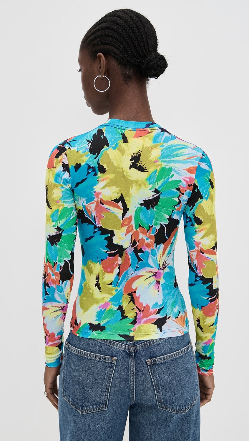 Brite Floral Long Sleeve Tee