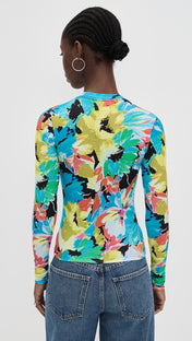 Brite Floral Long Sleeve Tee