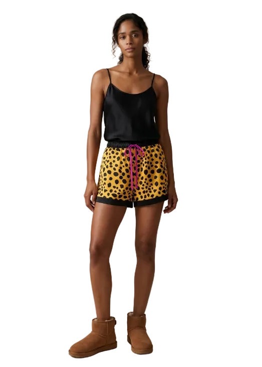 Cheetah Dots Pajama Shorts