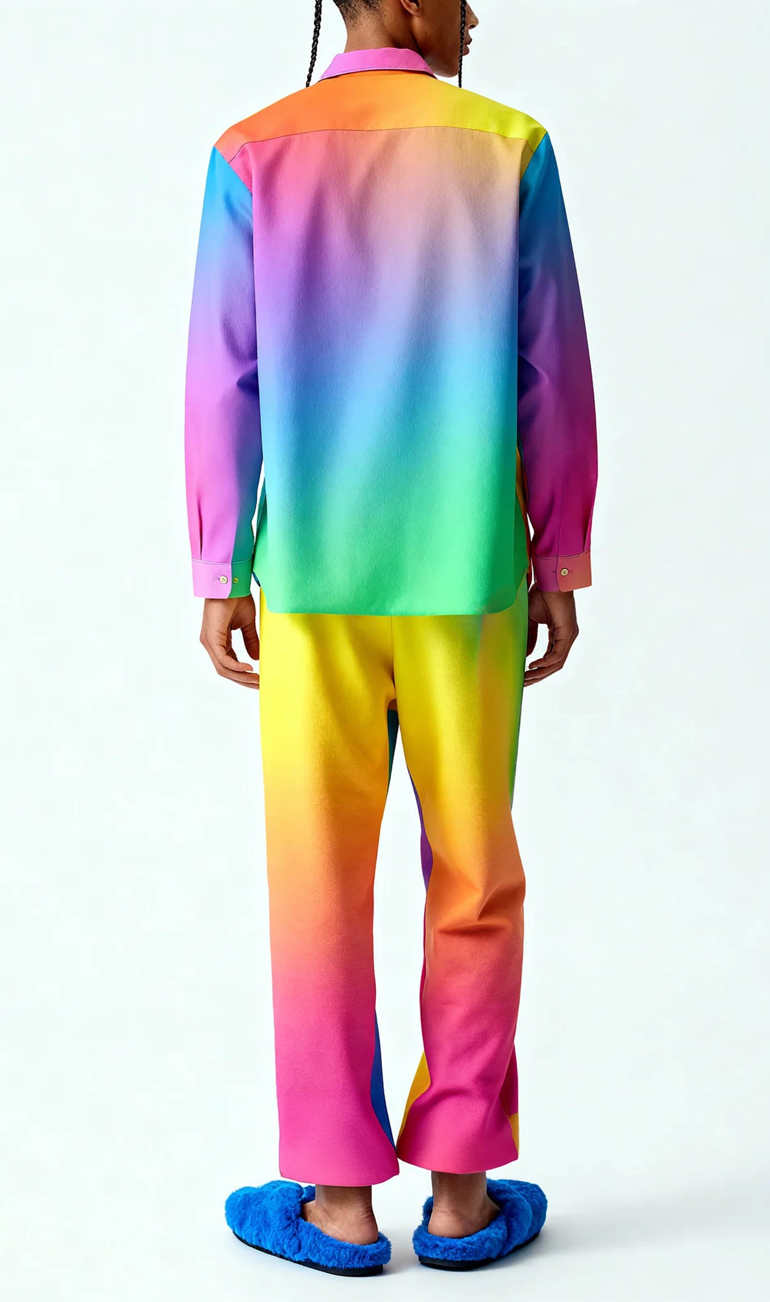 Rainbow Gradient Pajama Top