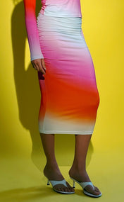 Wink Side Ruched Skirt