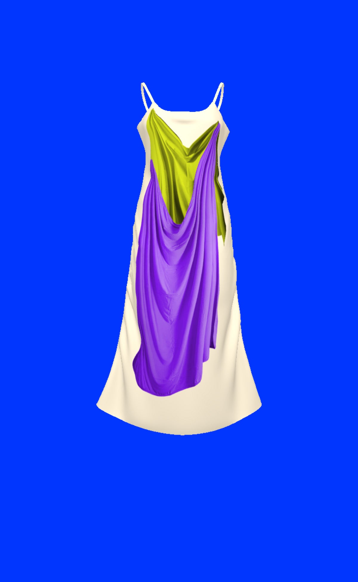 Double Drape Slip Dress