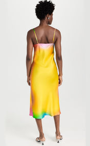 Sunny Days Silk Slip Dress