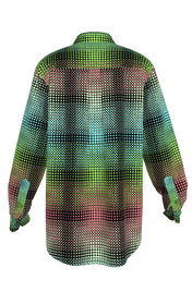 Sea Glass Dot Gradient Button Up Shirt