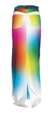 Color Code Denim Maxi Skirt