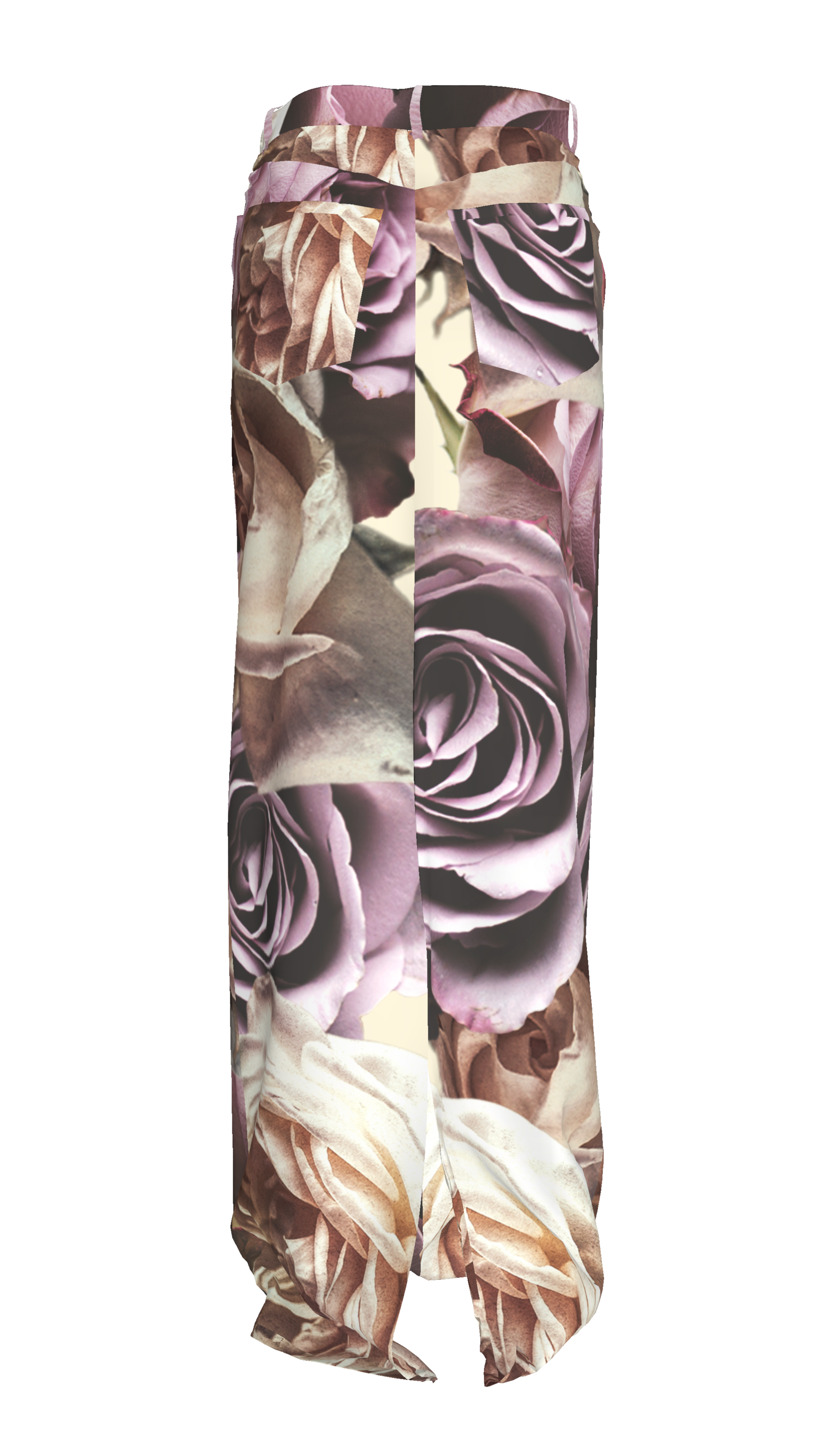 Bouquet Maxi Denim Skirt