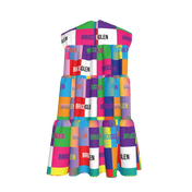 BruceGlen Logo Blocks Kid's Tiered Dress