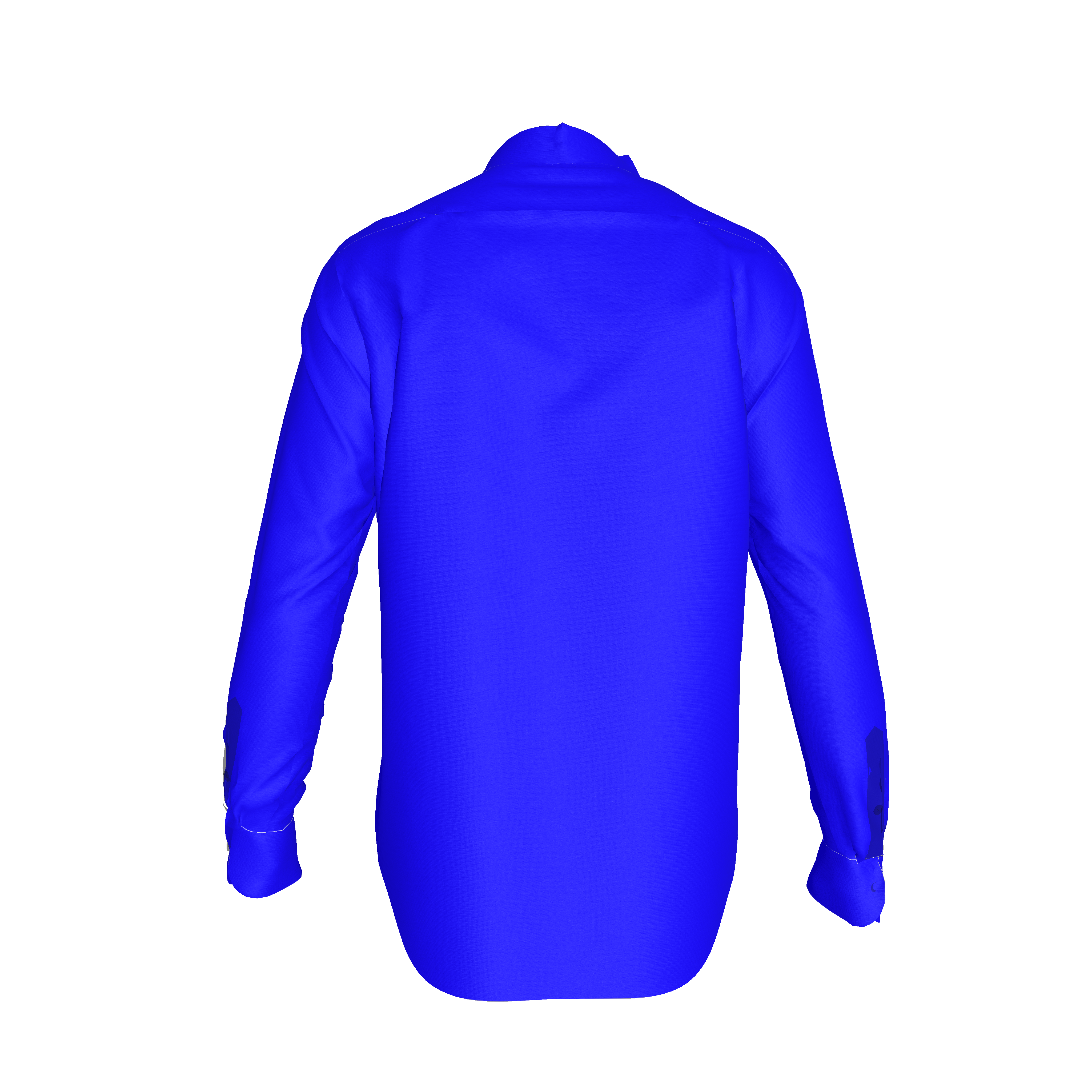 Blue Gloved One Stretch Silk Button-Up