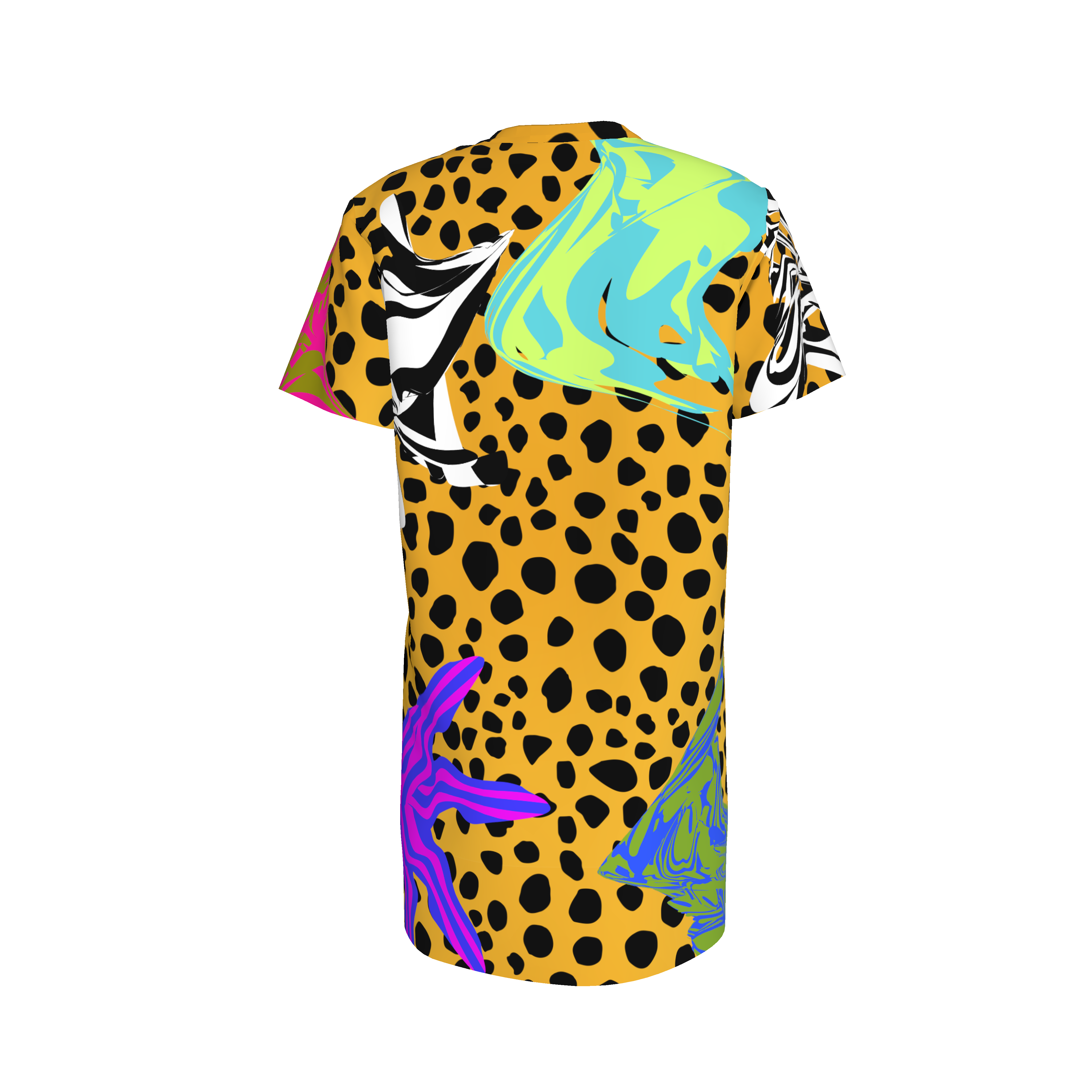 BruceGlen Cheetah Scramble Kid's T-Shirt Dress