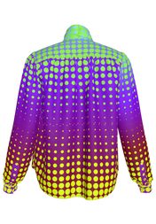 Ombre dot Bow Blouse