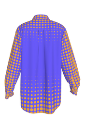 Lilac Gold Dots Button Up Shirt