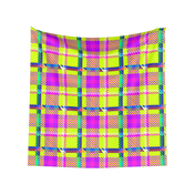 Neon Plaid Scarf