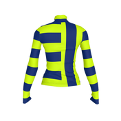 Lime and Navy Ring Pop Stripe Turtleneck