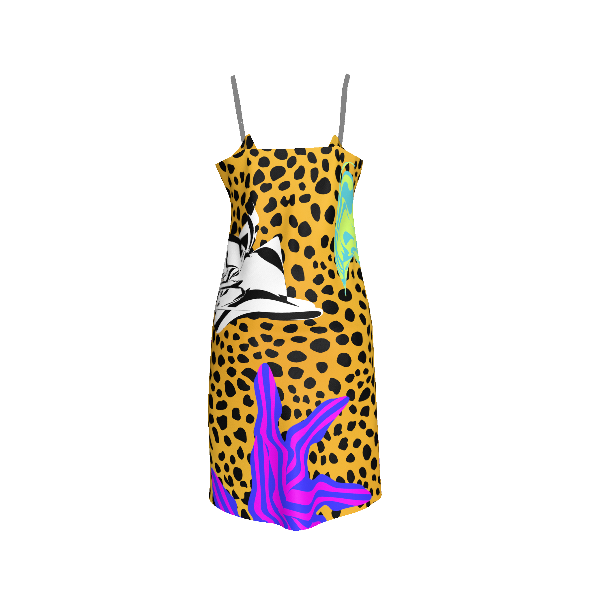 Cheetah Scramble Mini Slip Dress