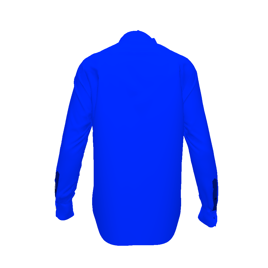 Blue Drape Button Up Shirt