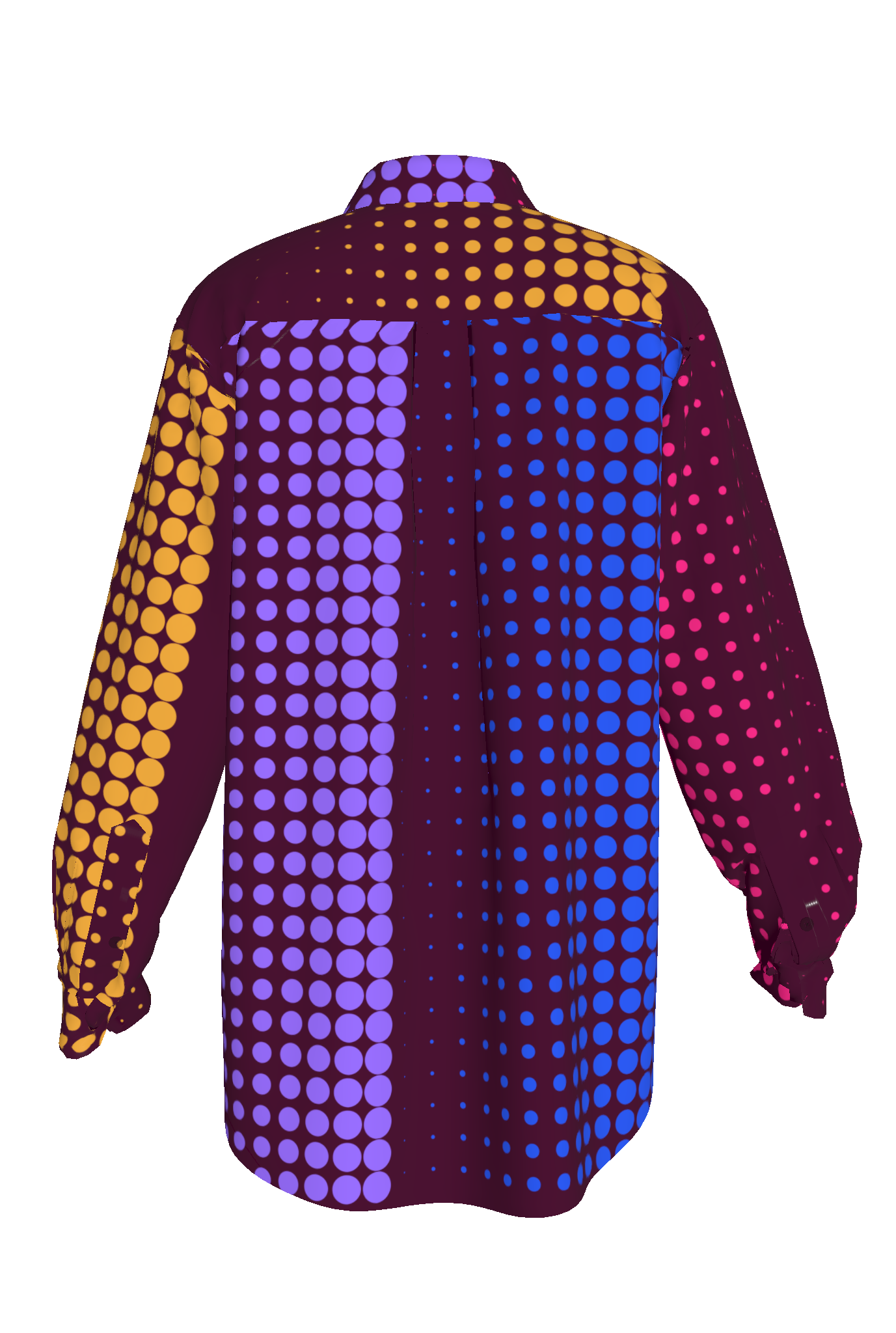 Silk Wine Dot Shirt
