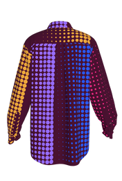 Silk Wine Dot Shirt