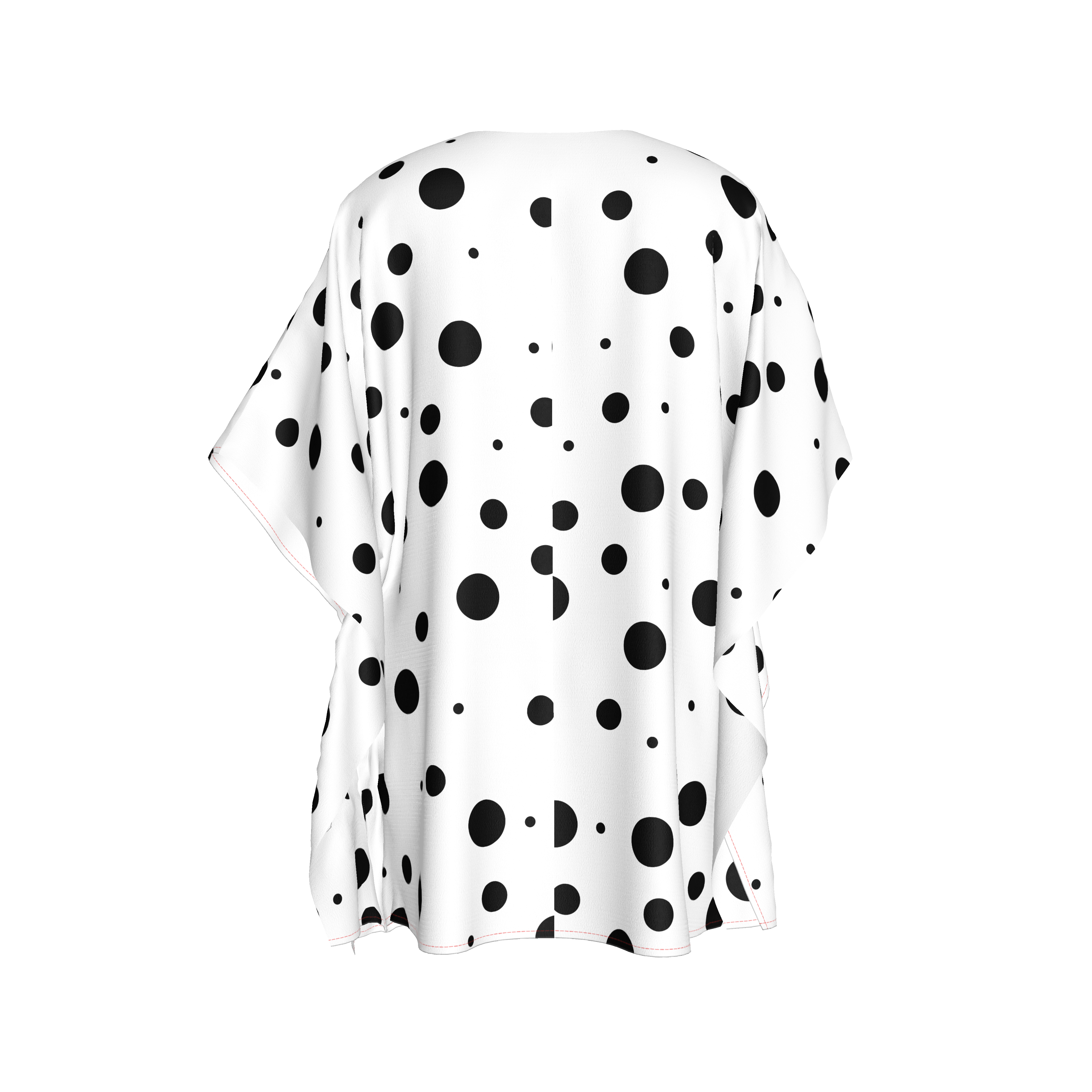 FF x BG White Dot Caftan Blouse