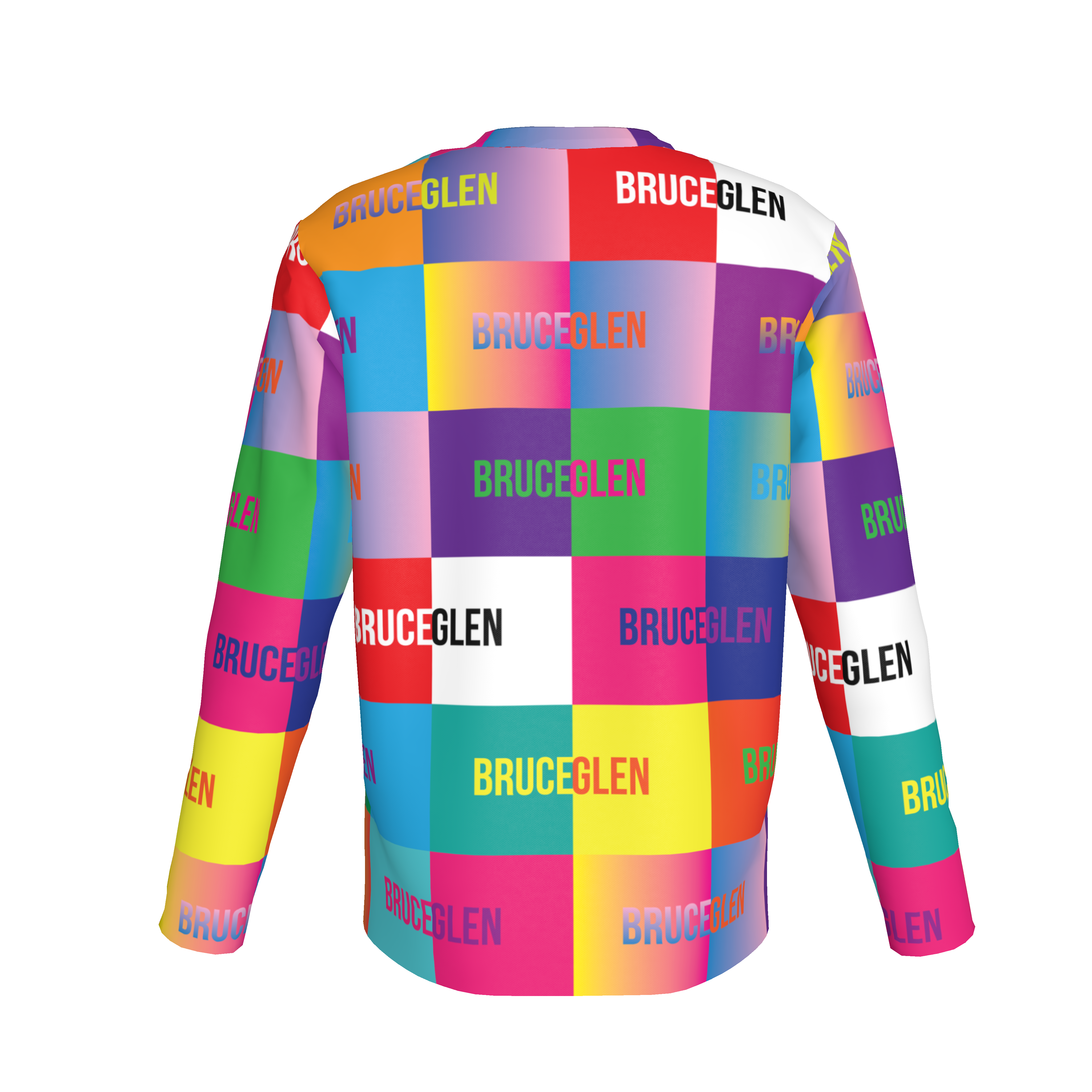 BruceGlen Logo Blocks Kid's Long Sleeve Tee