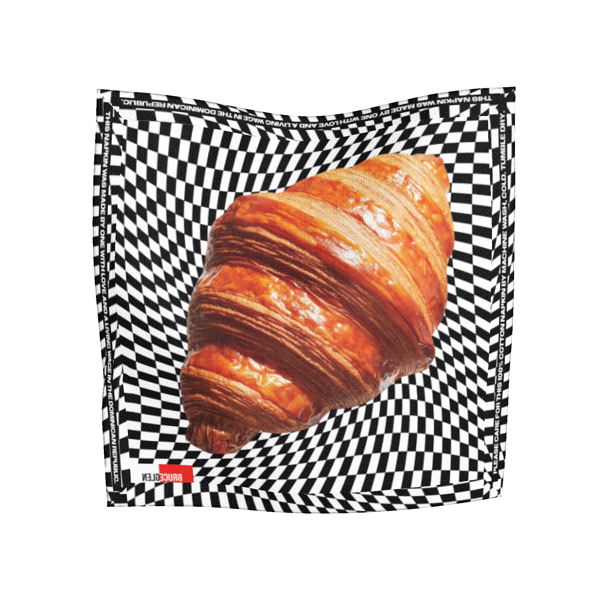 Crossaint Cocktail Napkin