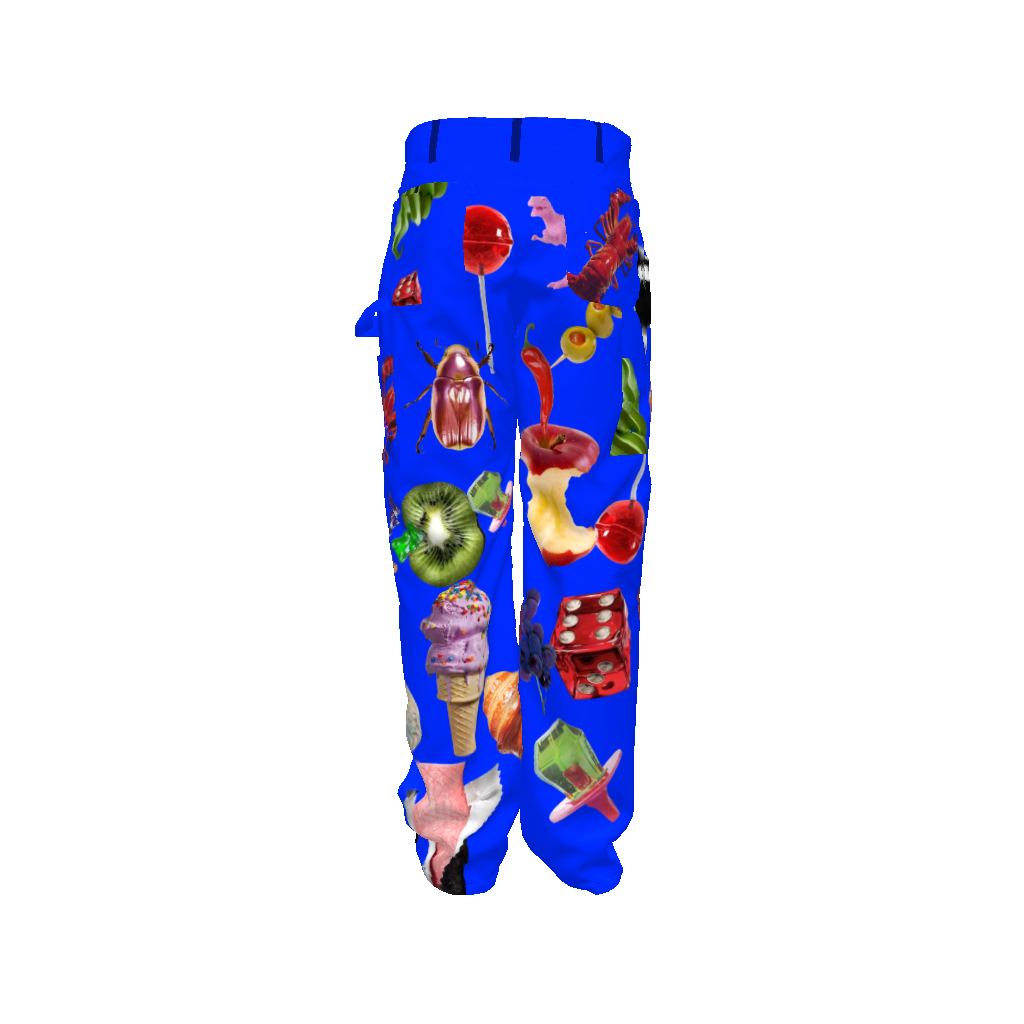 Blue Print Twill Carpenter Pant