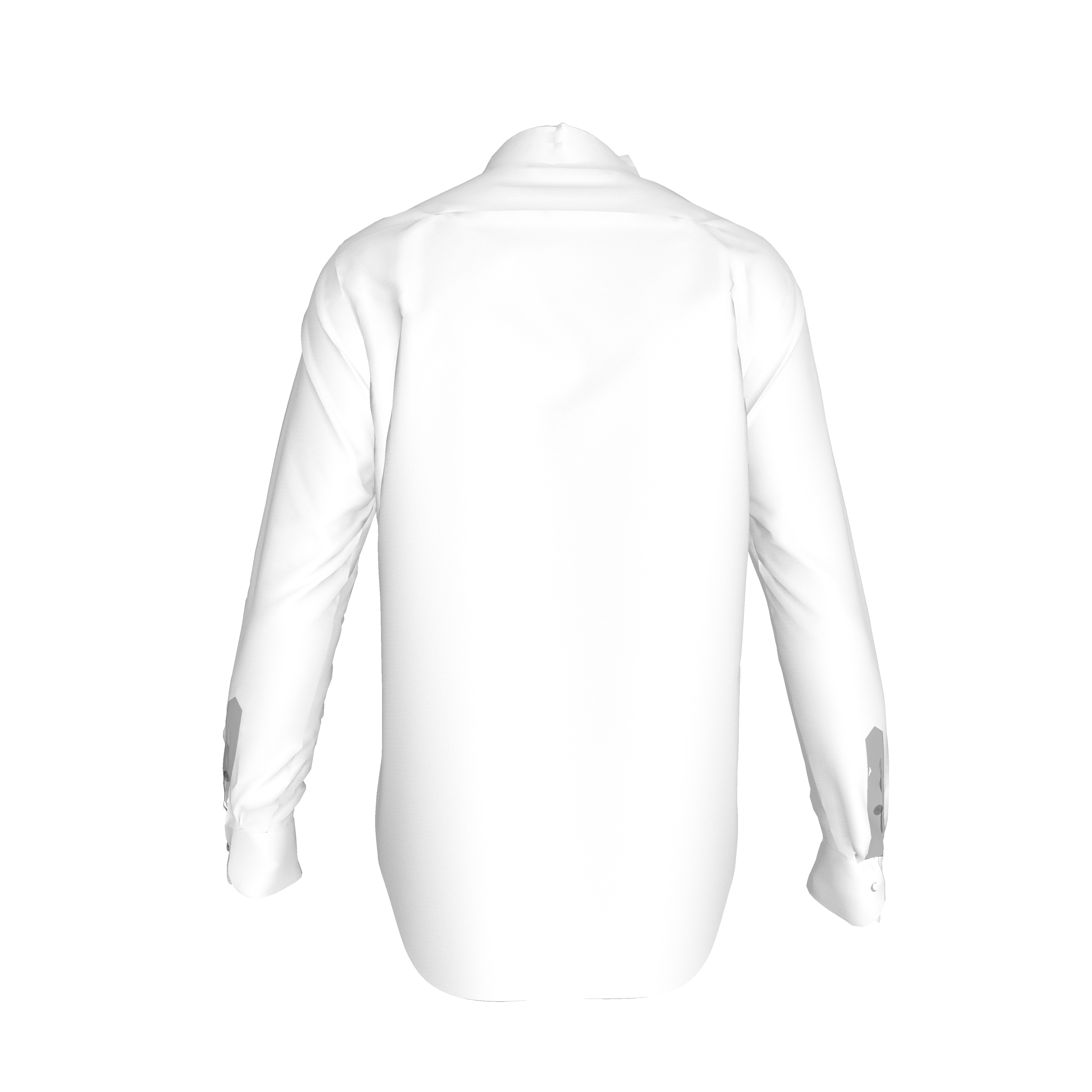 White Gloved One Stretch Silk Button-Up