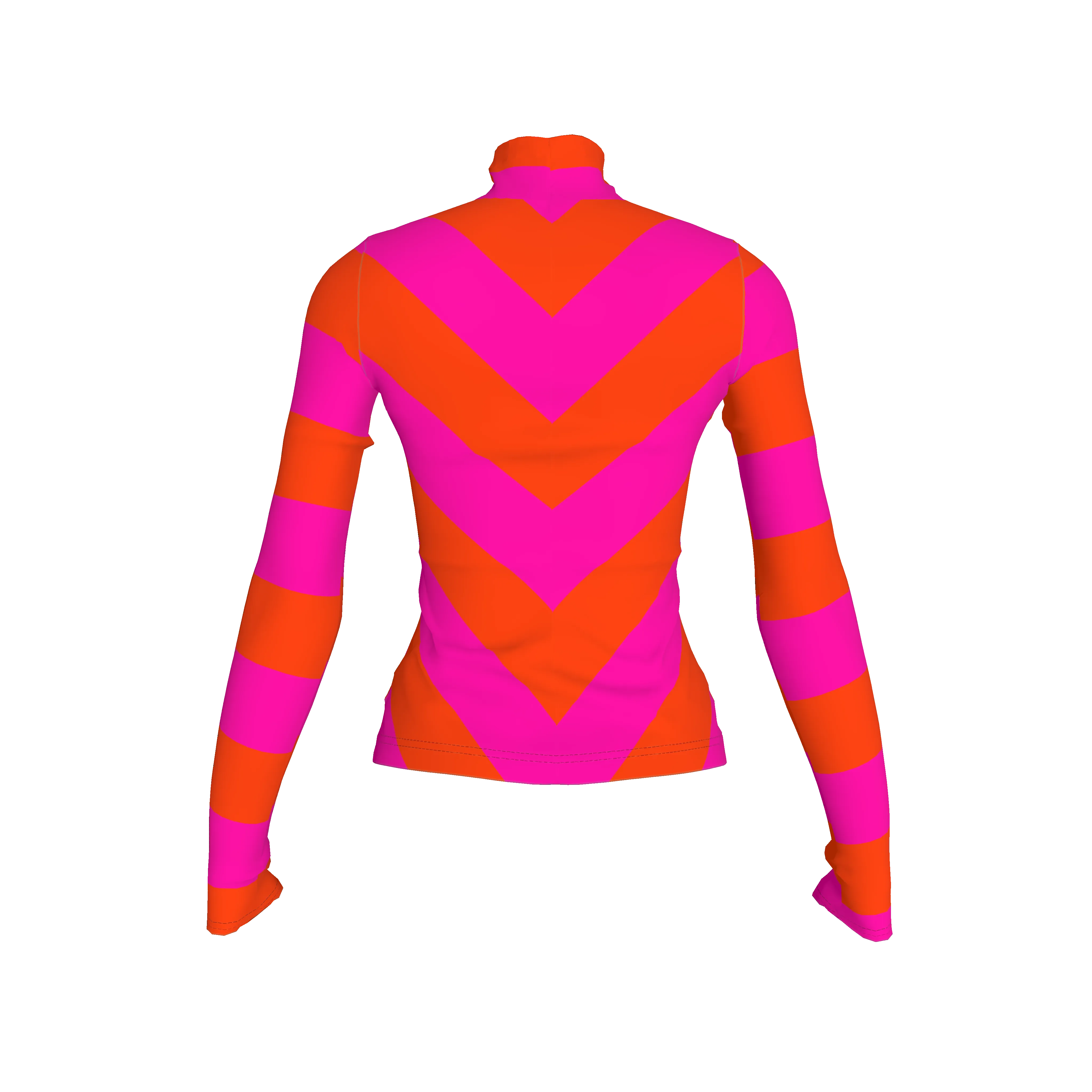 Pink and Orange Ring Pop Stripe Turtleneck