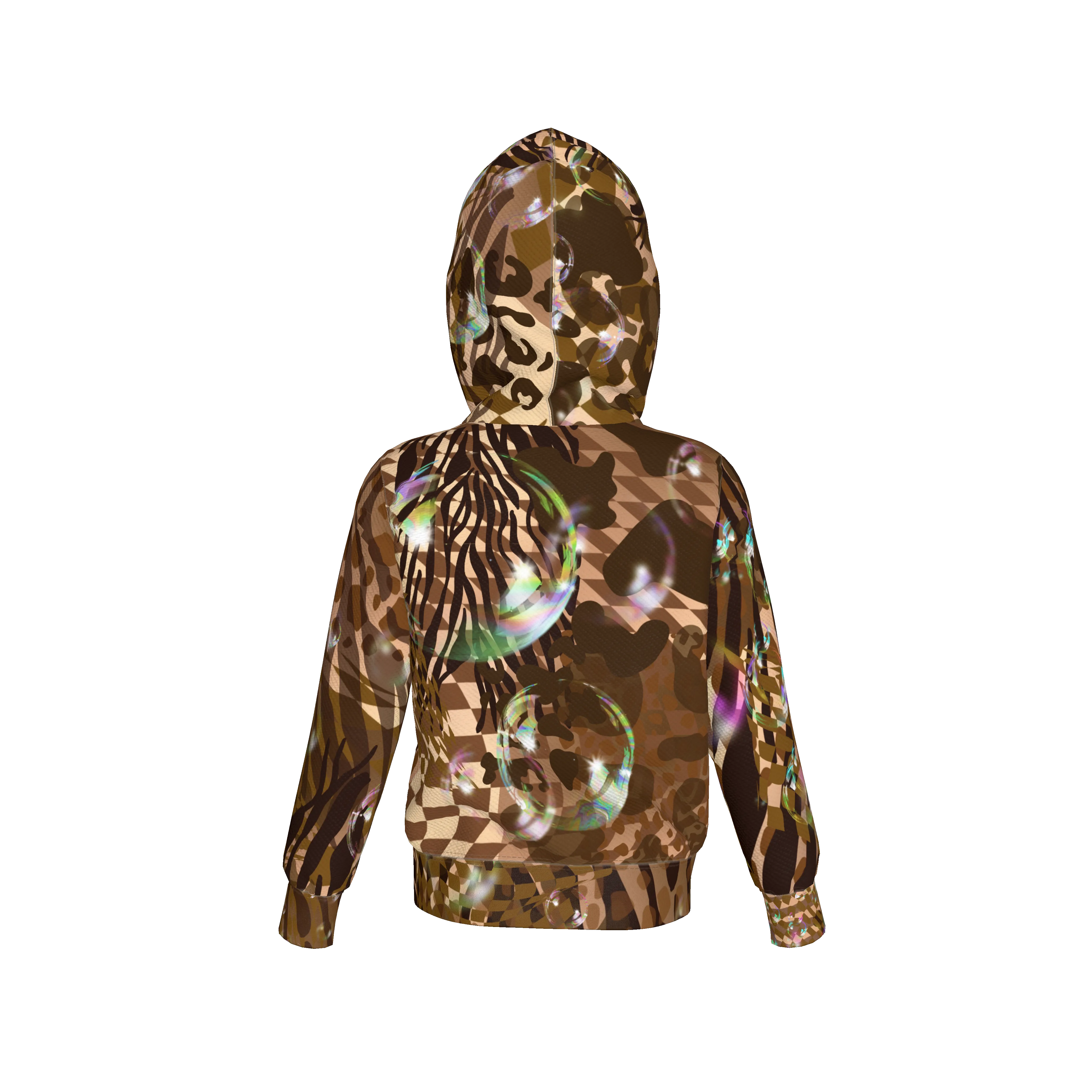 Kid's Wild Animal Bubble Hoodie