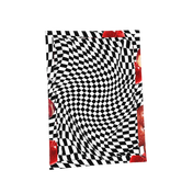 Red Warped Check Placemat