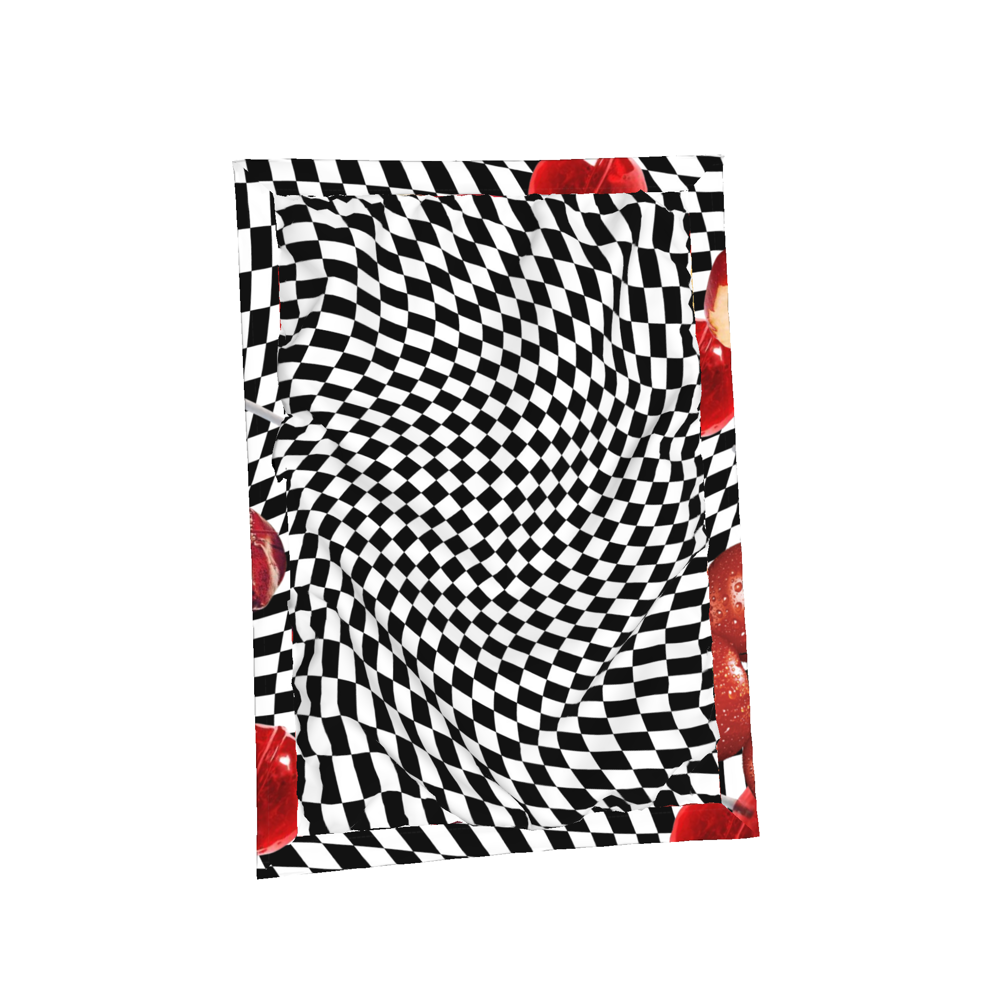 Red Warped Check Placemat