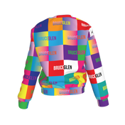 BruceGlen Logo Blocks Kid's Crew Neck Sweatshirt
