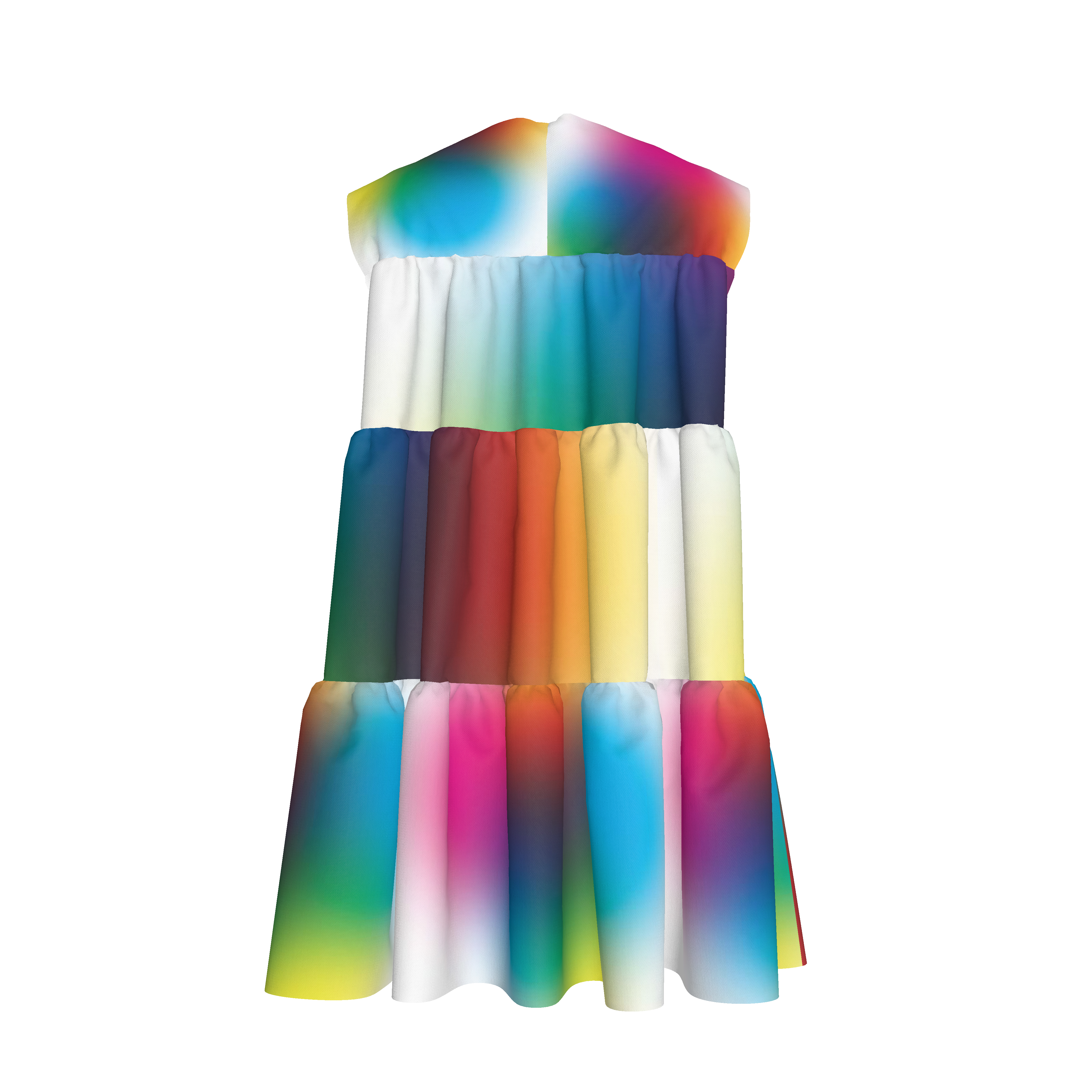 BruceGlen Color Code Kid's Tiered Dress