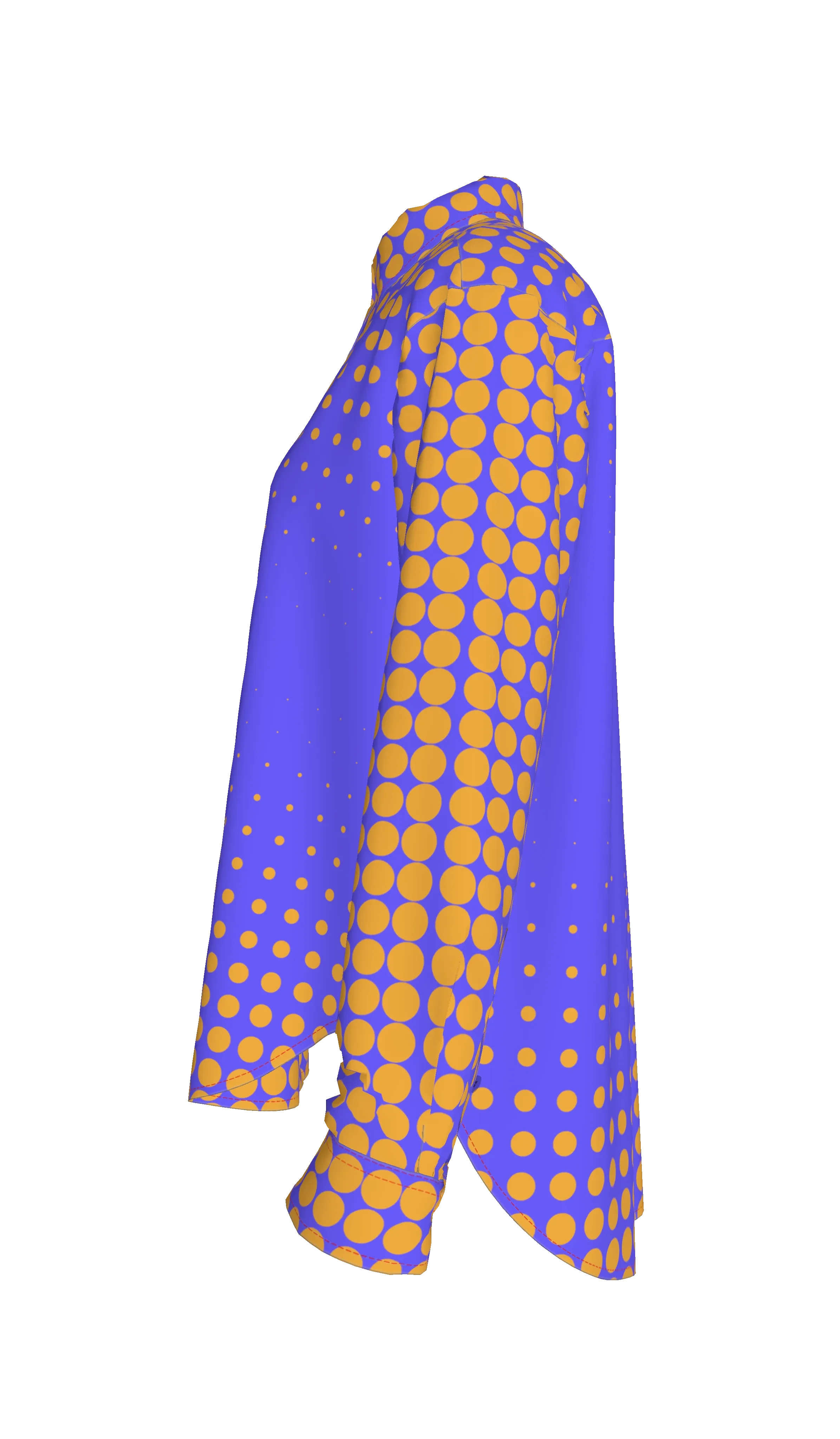 Lilac Gold Dots Button Up Shirt