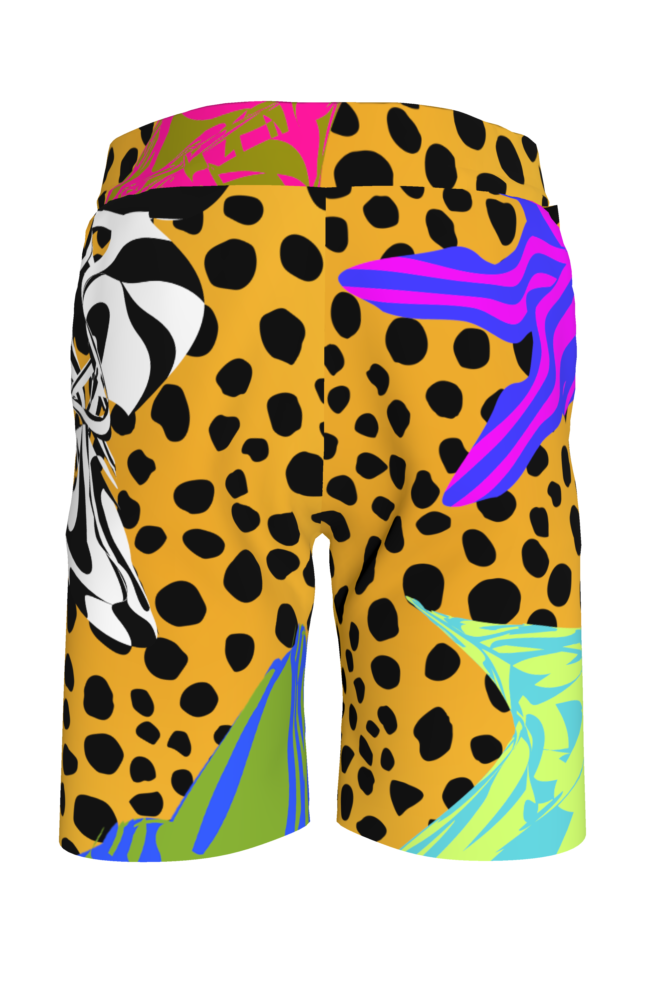 BruceGlen Cheetah Scramble French Terry Shorts