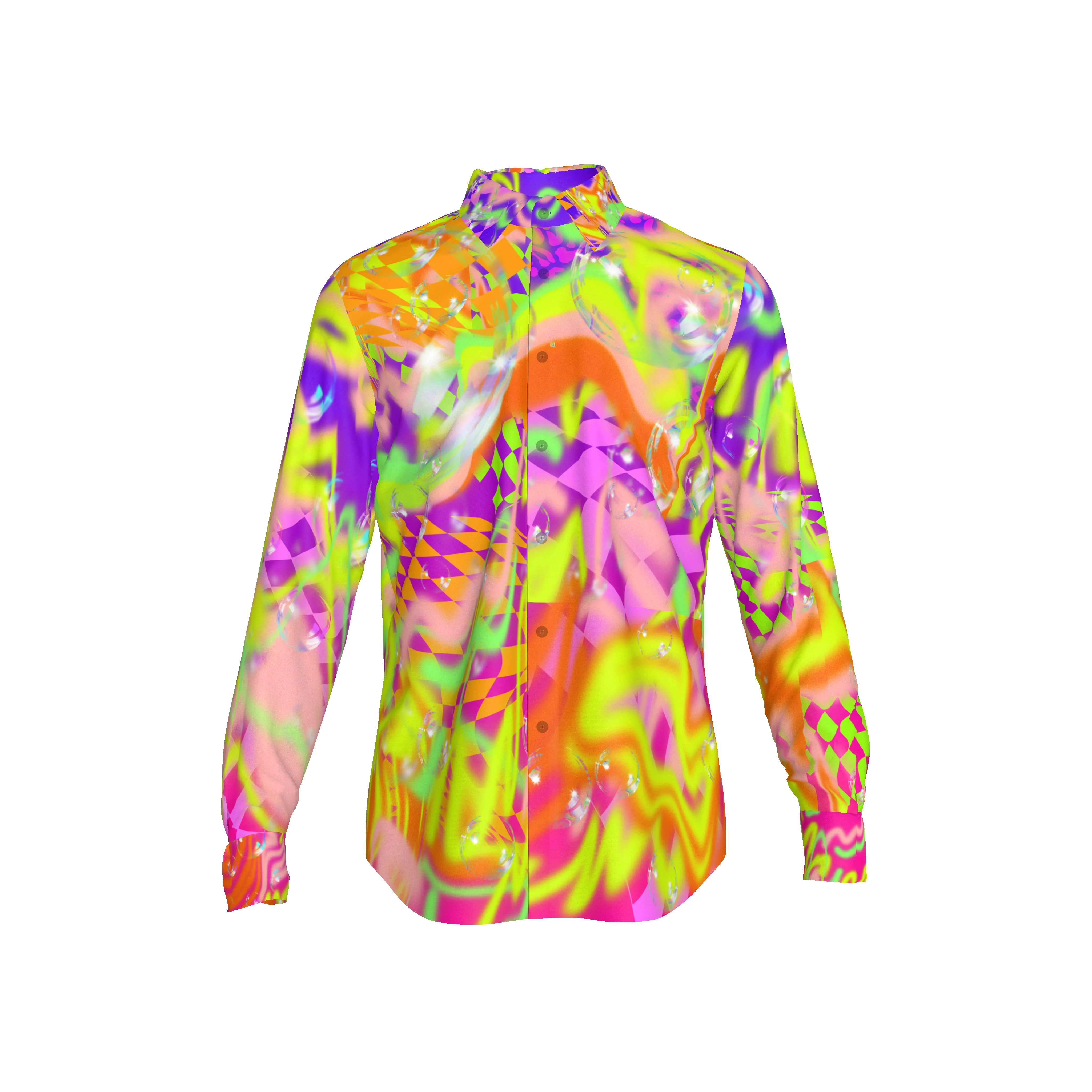 Acid Dream Silk Button Up Shirt 