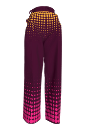 Berry Dot Wide Leg Trouser